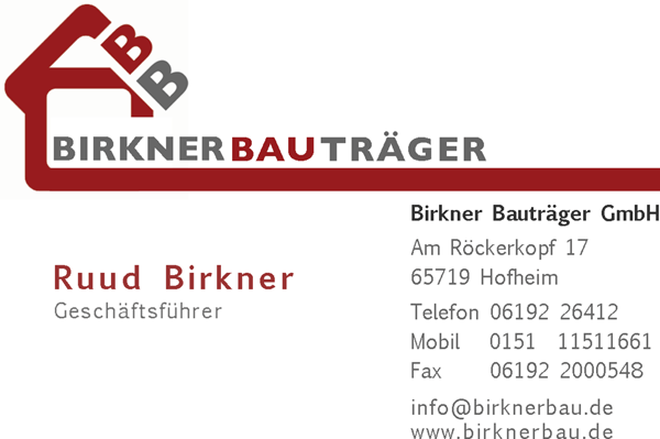 Birkner Bauträger GmbH in Hofheim